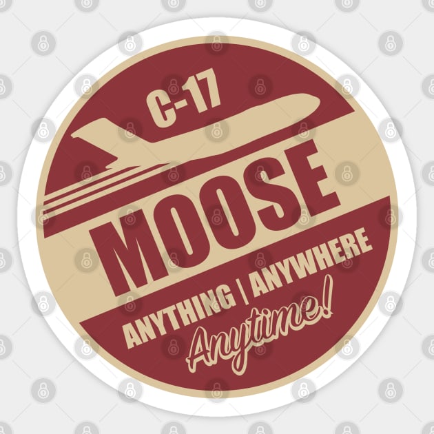 C-17 Moose Sticker by TCP